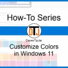 How To Customize Colors in Windows