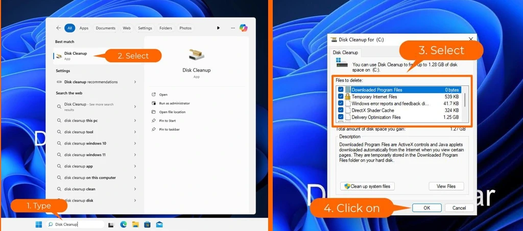 disk cleanup