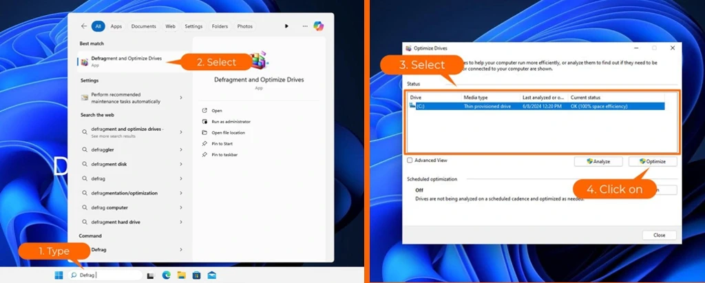 windows defrag