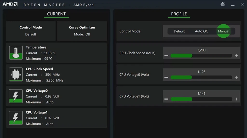 Undervolt CPU