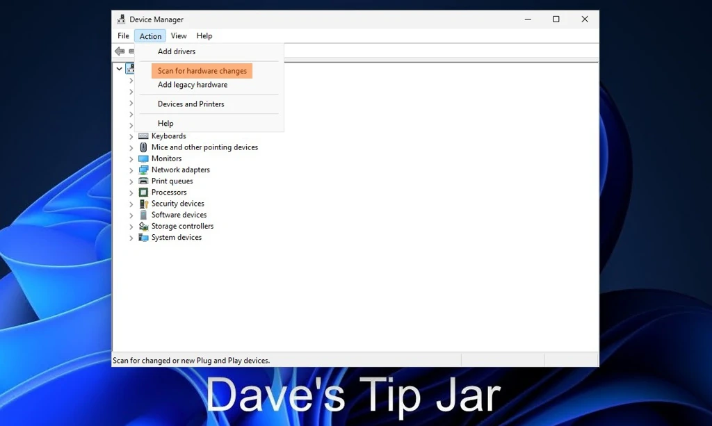 Scan Hardware Changes