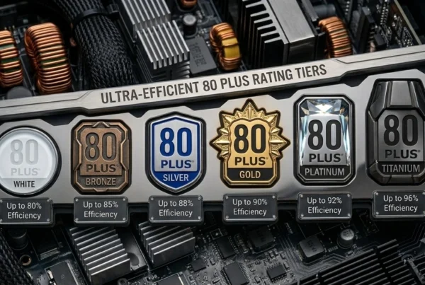 Six different tiers for PC power supplies.