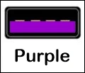 Purple colored USB port